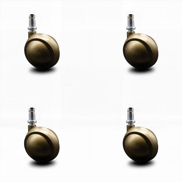 Service Caster 2.5 Inch Antique Metal Ball Caster - 7/16 Inch Grip Ring Stem - SCC, 4PK SCC-GR01S25-DCS-WA-71678-4 - main